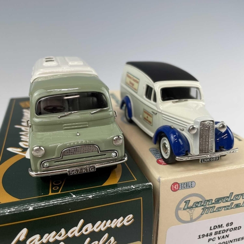 721 - Lansdowne Boxed Models 1:43 Scale. Comprising 1948 Bedford PC Van 