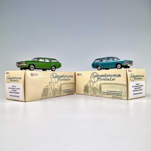 722 - Lansdowne Boxed Models 1:43 Scale. Comprising 1968 Vauxhall Victor FD Estate (Emerald Starmist) ref ... 