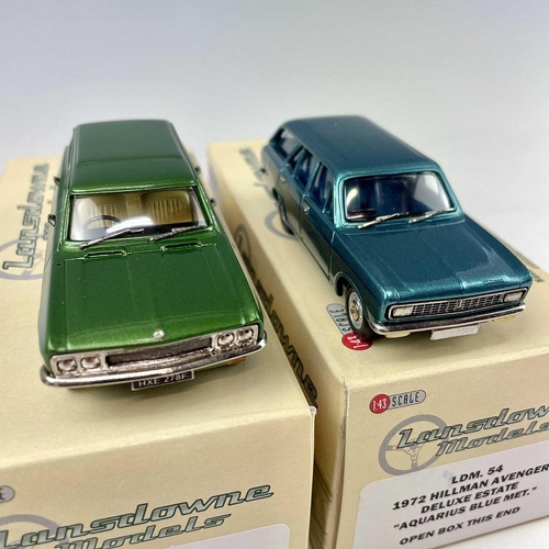 722 - Lansdowne Boxed Models 1:43 Scale. Comprising 1968 Vauxhall Victor FD Estate (Emerald Starmist) ref ... 