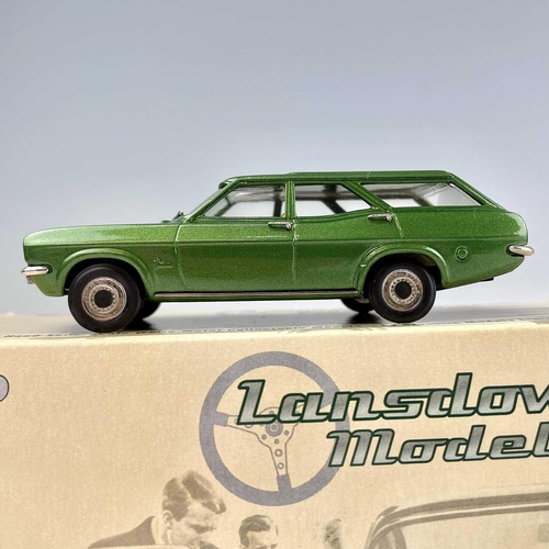 722 - Lansdowne Boxed Models 1:43 Scale. Comprising 1968 Vauxhall Victor FD Estate (Emerald Starmist) ref ... 