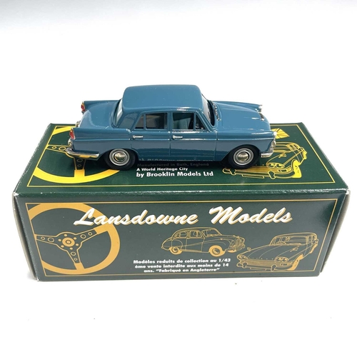 723 - Lansdowne Boxed Models 1:43 Scale. Comprising 1936 Morris Ten-Four Series II (Black) ref LDM 51 plus... 