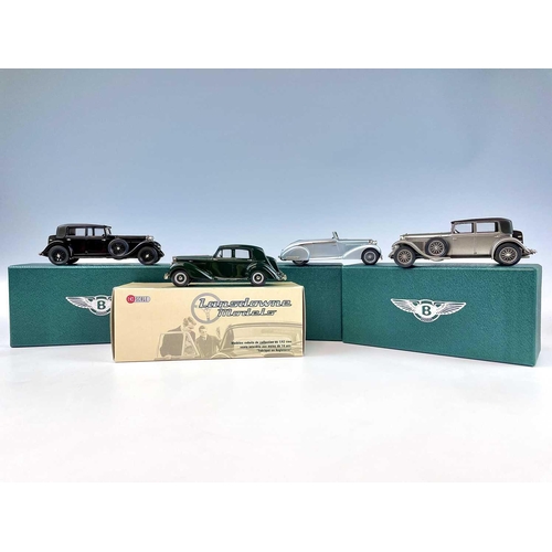 724 - Lansdowne Boxed Models 1:43 Scale. Comprising1930 Bentley 8 Litre WMTC 2009 25th anniversary (Silver... 