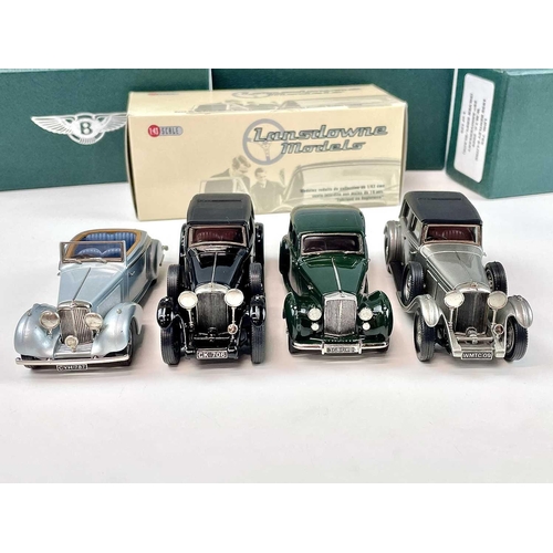 724 - Lansdowne Boxed Models 1:43 Scale. Comprising1930 Bentley 8 Litre WMTC 2009 25th anniversary (Silver... 