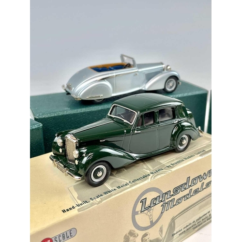 724 - Lansdowne Boxed Models 1:43 Scale. Comprising1930 Bentley 8 Litre WMTC 2009 25th anniversary (Silver... 