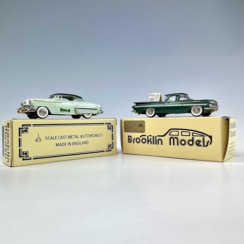 727 - Brooklin Boxed 1:43 Scale Models. Comprising 1954 Chevrolet Bel Air Modelex 97 ref BRK 68 plus 1959 ... 