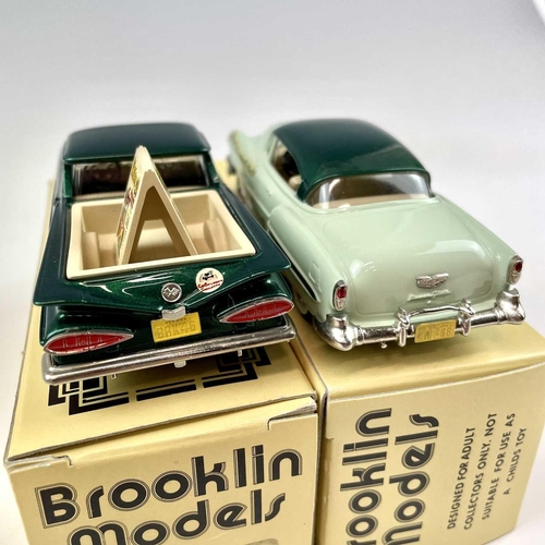 727 - Brooklin Boxed 1:43 Scale Models. Comprising 1954 Chevrolet Bel Air Modelex 97 ref BRK 68 plus 1959 ... 