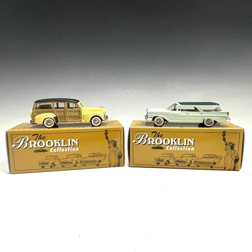 730 - Brooklin Boxed 1:43 Scale Models. Comprising 1947 Ford V8 Station Wagon Modelex 2000 (1 of 200) ref ... 