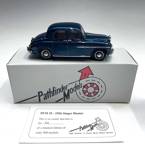 738 - Pathfinder Models. Comprising 1950 AC 2 Litre (ref PFM 36), 1953 Wolseley 4/44 (ref PFM 30), 1956 Si... 