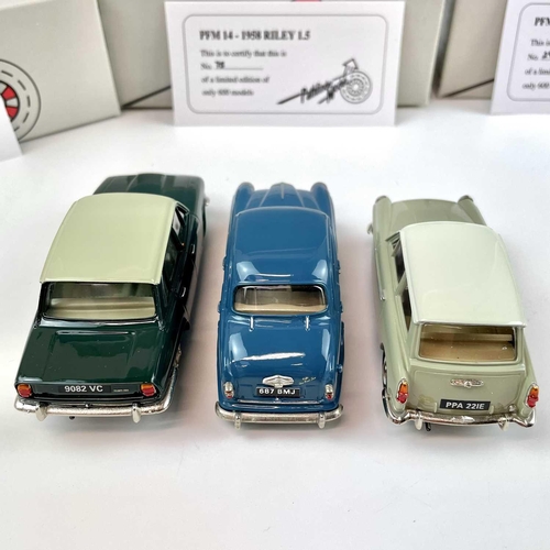 739 - Pathfinder Models. Comprising 1958 Riley 1.5 (ref PFM 14), 1963 Triumph 2000 MK I (ref PFM 27), 1967... 