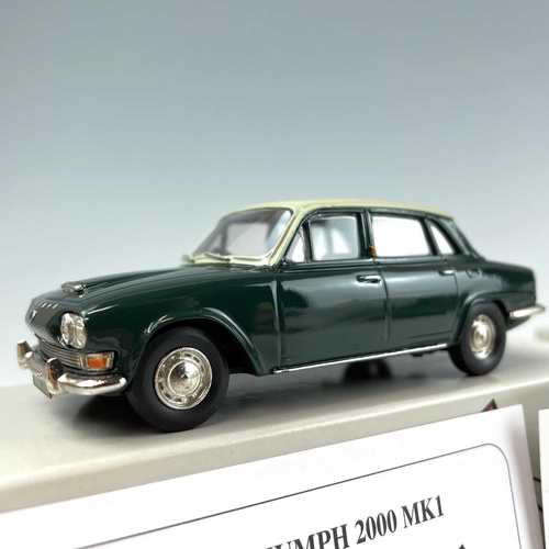 739 - Pathfinder Models. Comprising 1958 Riley 1.5 (ref PFM 14), 1963 Triumph 2000 MK I (ref PFM 27), 1967... 