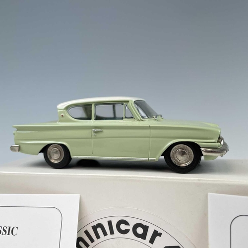 741 - Pathfinders Models - Minicar 43. Comprising 1961 Ford Anglia 105E, 1962 Ford Consul Classic, 1968 Fo... 