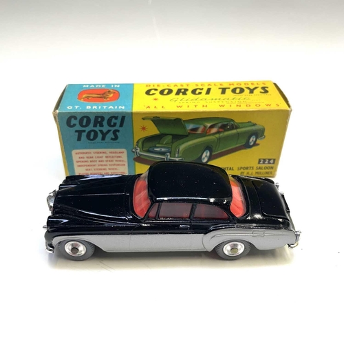 749 - Boxed Corgi Toys (x2). Comprising: no.224 Bentley Continental Sports Saloon - mint noxed but car has... 