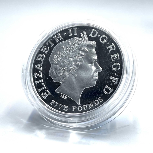 75 - G.B Piedfort Silver Proof £5 Coins (x3). Comprising 2000 Queen Mother centenary cased piedfort proof... 