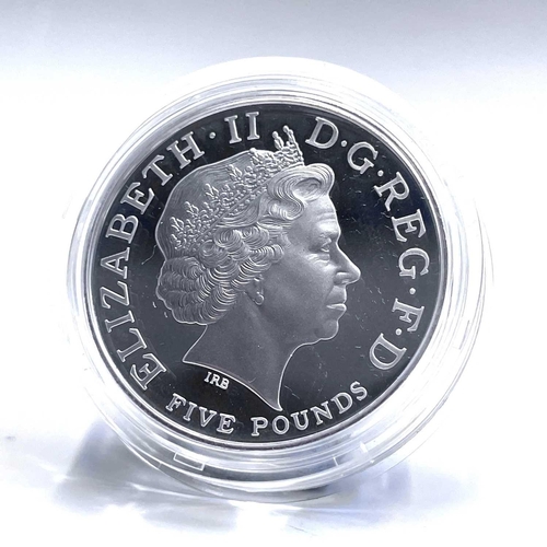 75 - G.B Piedfort Silver Proof £5 Coins (x3). Comprising 2000 Queen Mother centenary cased piedfort proof... 