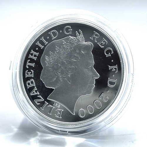 75 - G.B Piedfort Silver Proof £5 Coins (x3). Comprising 2000 Queen Mother centenary cased piedfort proof... 