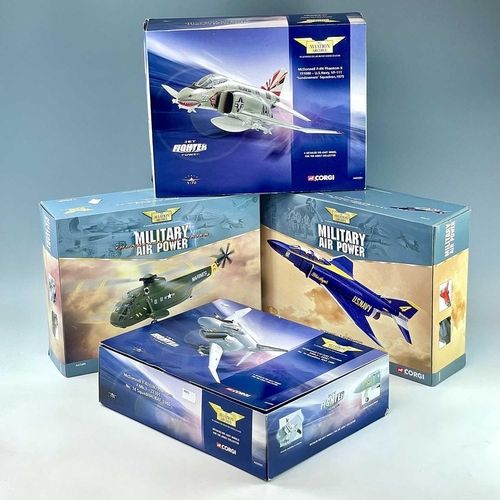 767 - Corgi Aviation Archive 1:72 Scale - 1969 to 1986 era (x4 boxes). Comprising: 1: McDonnell F-4J Phant... 