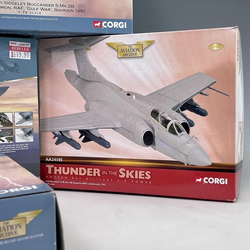 769 - Corgi Aviation Archive 1:72 Scale 1968 to 1993 era (x4 boxes). Comprising: 1: Blackburn Buccaneers. ... 