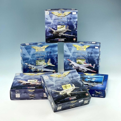 771 - Corgi Aviation Archive (1:144 Scale) x6 Boxes. Comprising: 1: Avro Lancaster Royal Canadian Air Forc... 