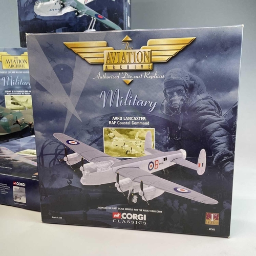 773 - Corgi Aviation Archive Scale 1:144. Military comprising 7 boxes: 1: Boeing B-17 Flying Fortress 'Mem... 