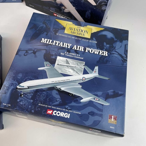 774 - Corgi Aircraft (1:72 and 1:44 Scale) x 6 Boxes. Comprising 1: Avro Vulcan B2 XM607 (ref 48301) 2: HP... 