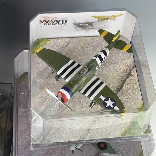 776 - Corgi Aviation Archive and WWII Legends Scale 1:144 and 1:72. Comprising 8 boxes: 1: USAAF - B17 - S... 