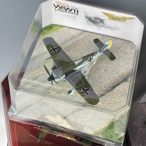 776 - Corgi Aviation Archive and WWII Legends Scale 1:144 and 1:72. Comprising 8 boxes: 1: USAAF - B17 - S... 