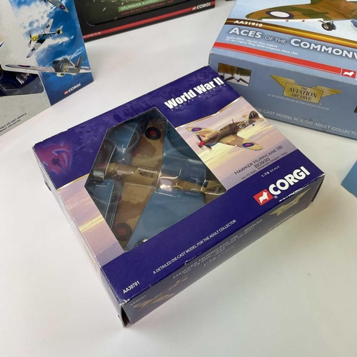 777 - Corgi Aviation Archive (1:72 Scale) x9 Boxes. Comprising: 1. Grumman Hellcat MKIE-W (ref PR 99414). ... 