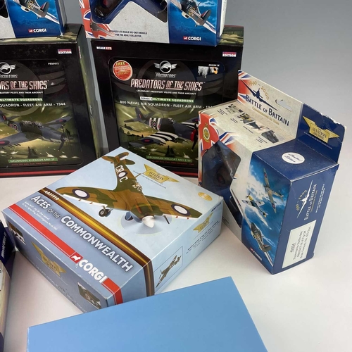 777 - Corgi Aviation Archive (1:72 Scale) x9 Boxes. Comprising: 1. Grumman Hellcat MKIE-W (ref PR 99414). ... 