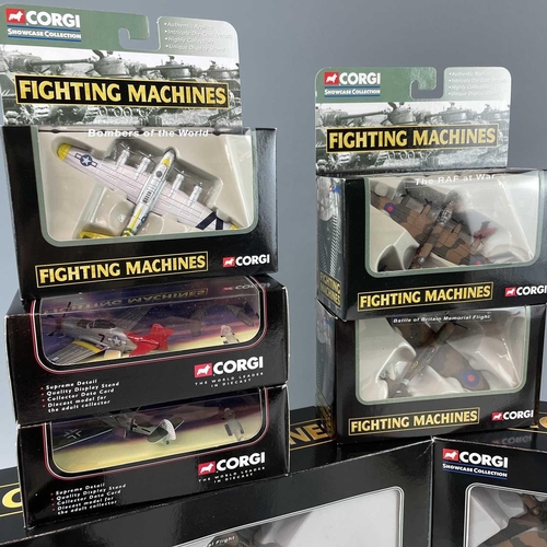 780 - Corgi Fighting Machines, Fighter Scramble and 100 Years of Flight x18 Boxes. Comprising two boxed se... 