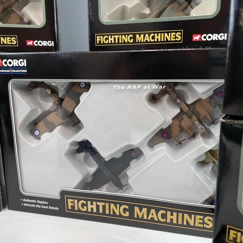 780 - Corgi Fighting Machines, Fighter Scramble and 100 Years of Flight x18 Boxes. Comprising two boxed se... 