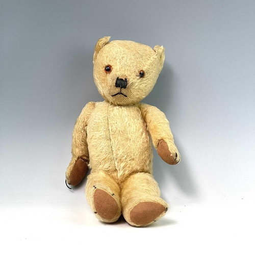 782 - Teddy Bears (x2). Comprising: 1: Teddy Bear - 50cm long plush covered, movable limbs, somewhat play ... 