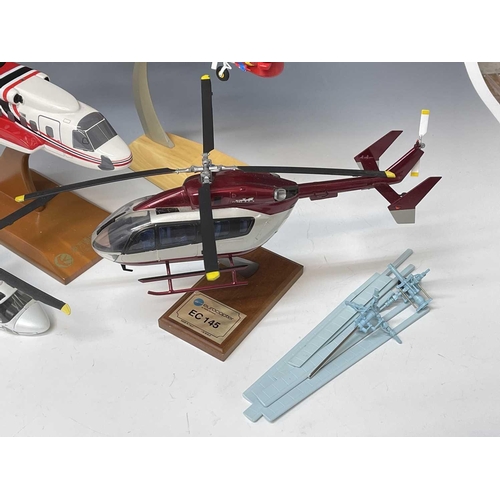 785 - Large Size Diecast / Plastic Helicopters (x4). Comprising: A Eurocopter, A Citic offshore Helicopter... 