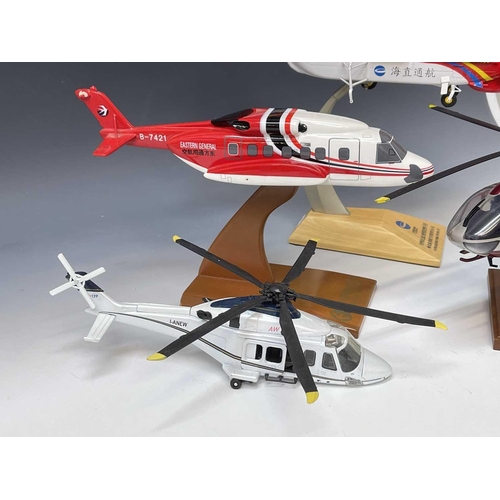 785 - Large Size Diecast / Plastic Helicopters (x4). Comprising: A Eurocopter, A Citic offshore Helicopter... 