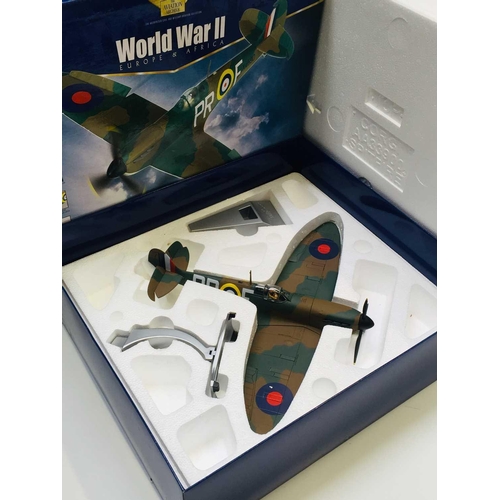 787 - Corgi Aviation Archive Die Cast Aeroplane - Supermarine Spitfire MK1A X4590/PR-F, 609 SQN. RAF (ref.... 