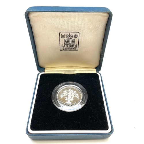 79 - G.B Silver Proof £1 and 10 Pence 2 Coin Sets. Comprising 1987 silver proof £1, 1992 silver proof £1,... 