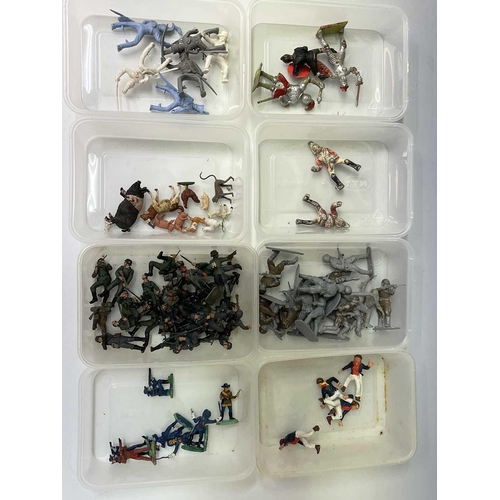 791 - 1960s-1980s Plastic Soldiers. Large quantity of mostly Airfix figures sorted into containers - WWII,... 