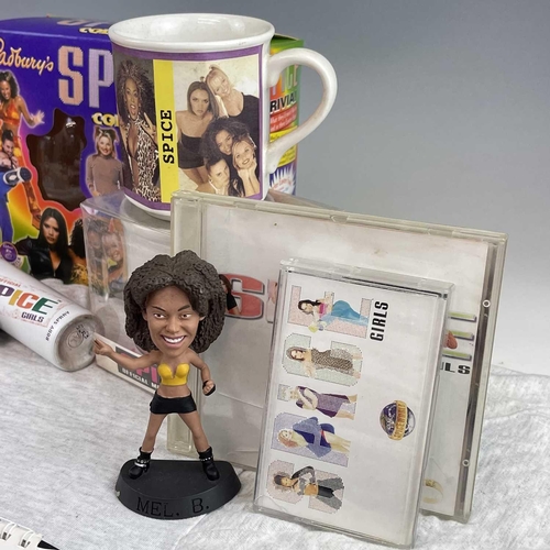 798 - Spice Girls Memorabilia. Two boxes containing a vast array of memorabilia including: Mugs, watch, ba... 