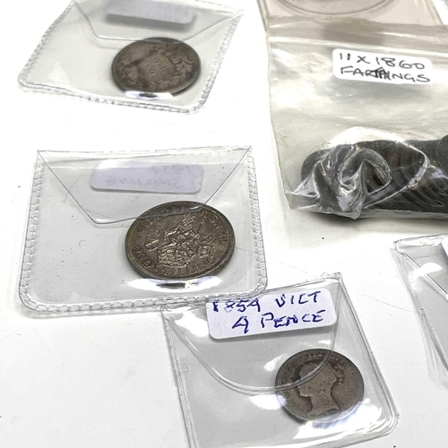 84 - Great Britain 19th and 20th Century Silver and Copper Coinage. Comprising 52 x pre 1920 silver 3d co... 