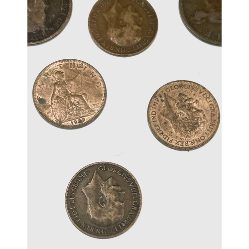 9 - Pre-1920 G.B. Silver Coins. Approximately 90gms of mostly worn or holed early British coins but incl... 