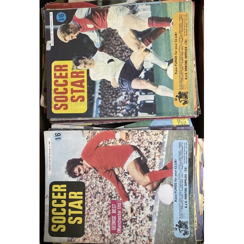 901 - Football Magazines, Annuals etc plus Cricket Publications. Three large boxes containing a very large... 