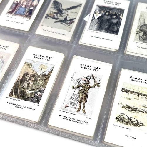 908 - Carreras Black Cat Cigarette Cards. Lot comprises a part set 109/140 of 