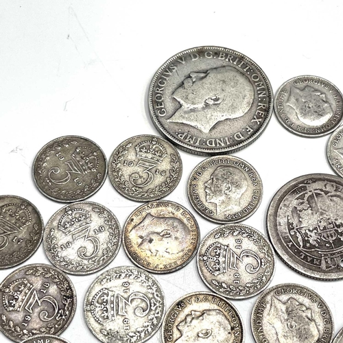 91 - G.B Silver pre 1920 Coinage. Comprising 102gms of pre 1920 silver G.B coinage.