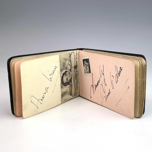 912 - Autograph Album. Album contains a number of autographs, photographs, etc. Noted: Anona Winn, Tessie ... 