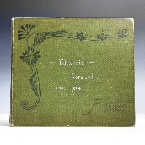 918 - Photograph Album - Cornwall Interest. A small album containing 22 postcard sized photographs of Polk... 