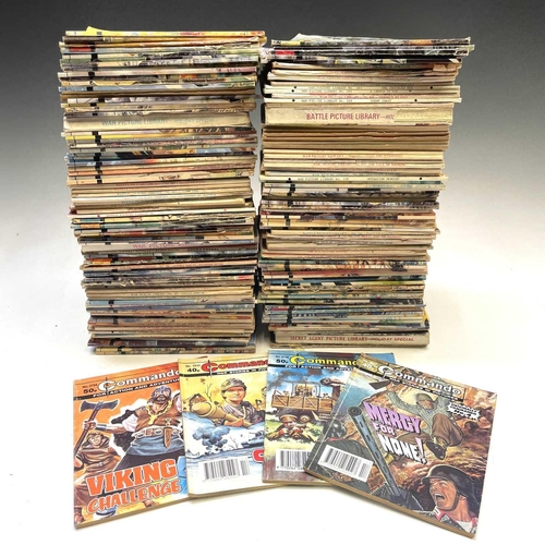 924 - Commando and War Picture Library Magazines/Comics. A crate containing in excess of 150 examples runn... 