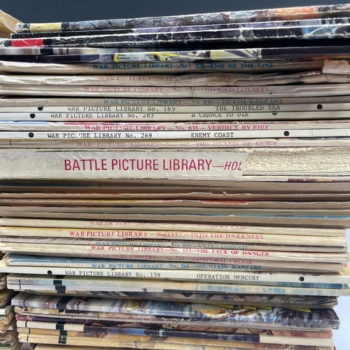 924 - Commando and War Picture Library Magazines/Comics. A crate containing in excess of 150 examples runn... 