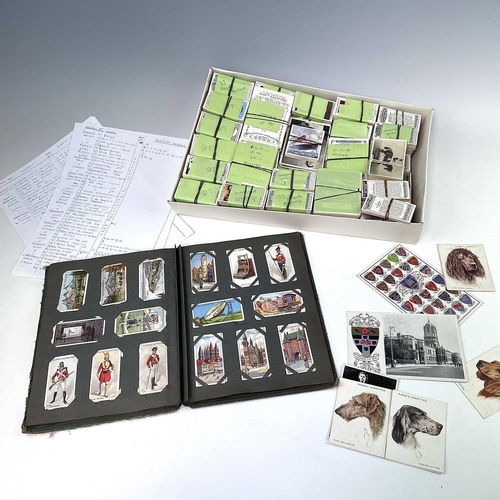 930 - Cigarette Cards - 28 complete and 32 part complete Sets and Album. Comprising a large shirt box with... 