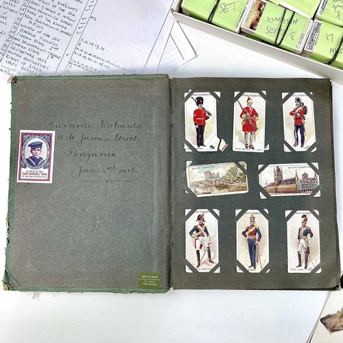 930 - Cigarette Cards - 28 complete and 32 part complete Sets and Album. Comprising a large shirt box with... 