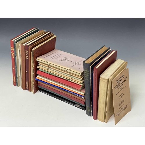 937 - Cigarette Card Catalogues and Specialised Reference Books. A wooden box mainly comprising volumes pu... 