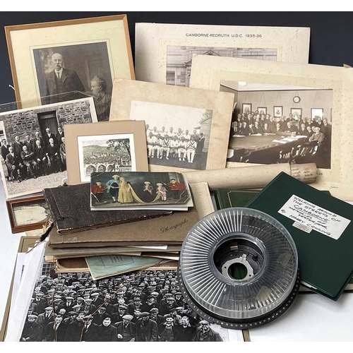 943 - Camborne Interest - Large quantity of Photos and Ephemera mostly relating to Camborne/Redruth. Previ... 